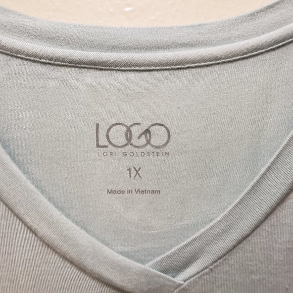 WOMEN'S PLUS SIZE 1X LOGO TOP W/POCKETS - Picture 4 of 5